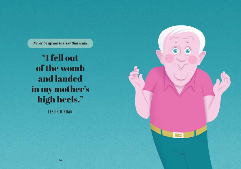 Illustration of Leslie Jordan