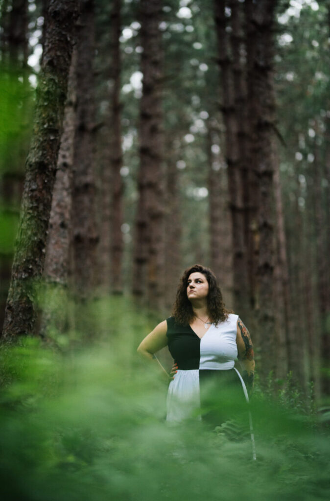 Gina Alibrio in the woods
