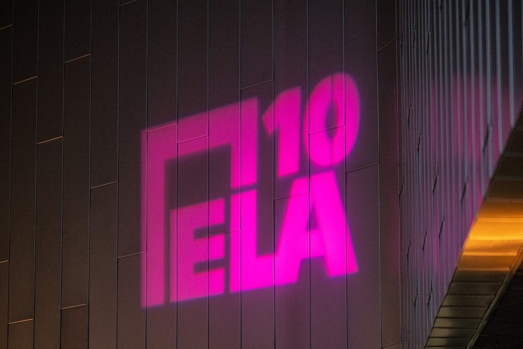 ELA 10 is projected on wall