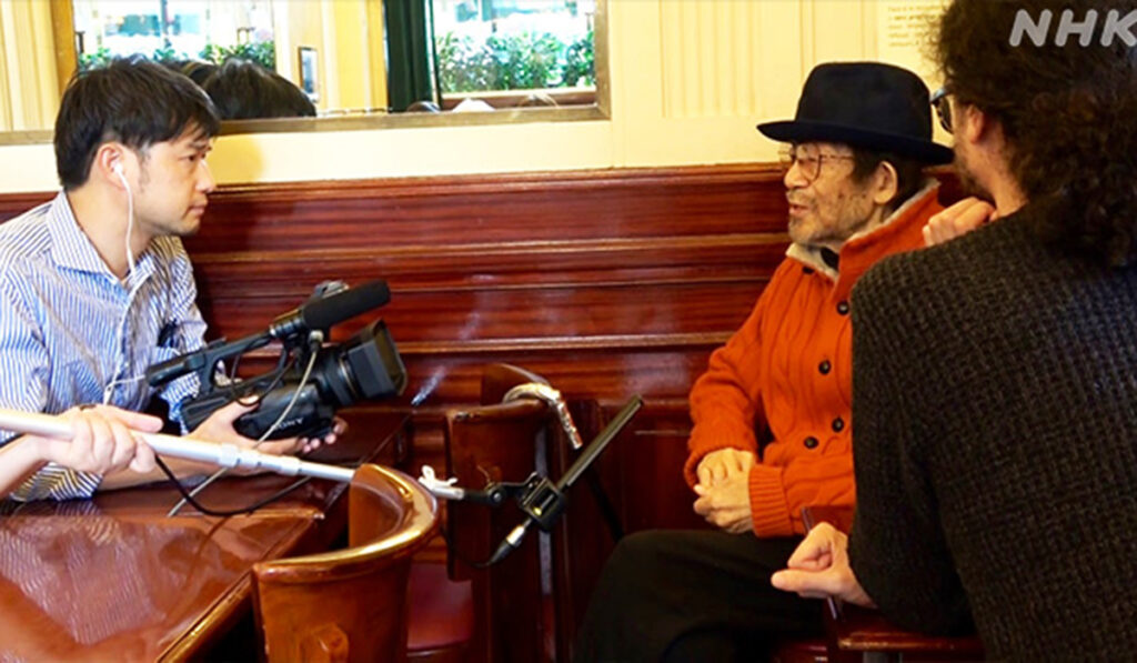 Kawasaki conducts an interview