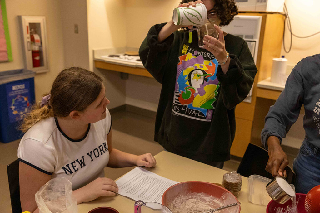 Student measures batter