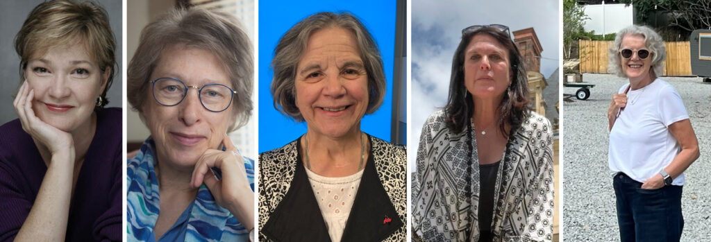 A collage of the five faculty members