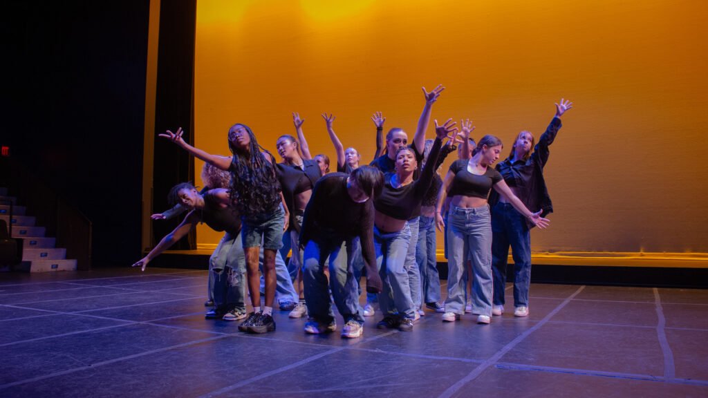 Group of dancers on stage