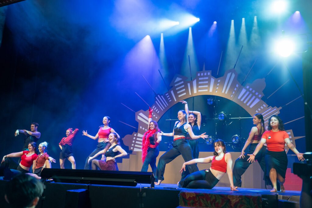 Performers on stage