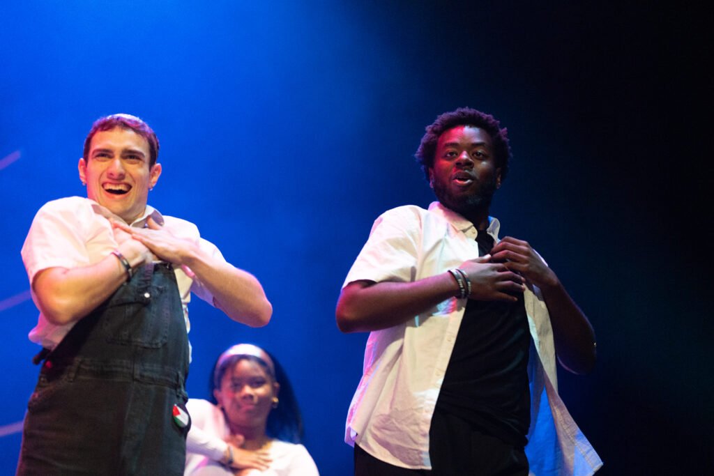 Performers on stage