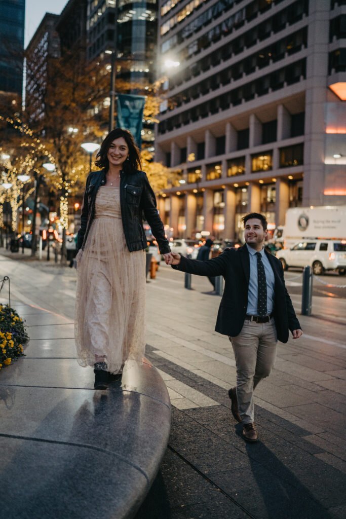 Bridget Reed Morawski and Aaron Anderson