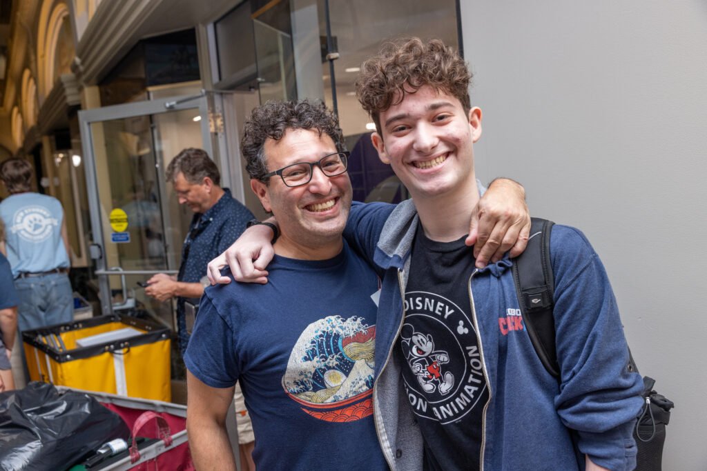 New Emerson student and their parent