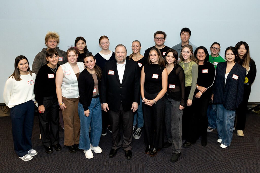 Jay Bernhardt, Cathryn Edelstein, and Edelstein's Nonprofit Communications students