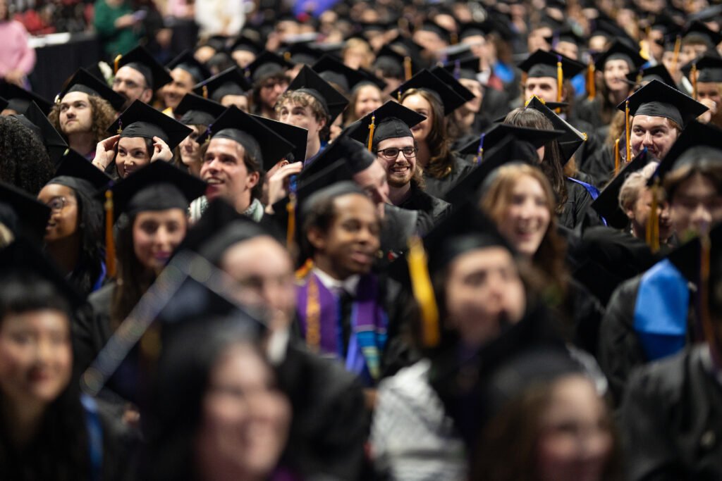 A sea of Emerson graduating students